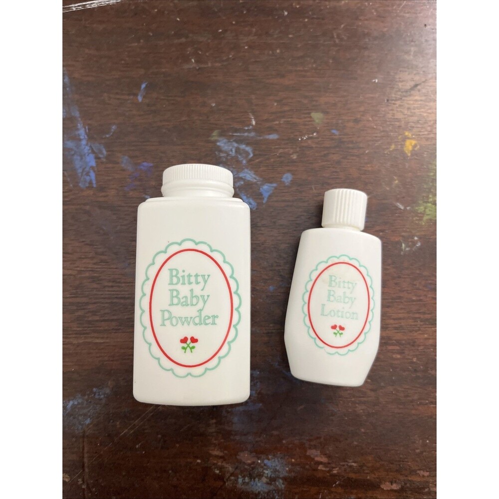 American Girl Pleasant Company Bitty Baby Powder & Lotion White Bottle